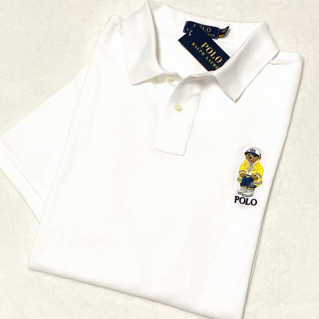 POLO RALPH LAUREN(ポロラルフローレン)のメンズ XL 新品 CP-93 ポロベア ポロシャツ / ホワイト メンズのトップス(ポロシャツ)の商品写真