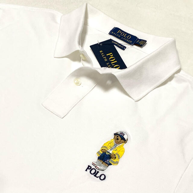 POLO RALPH LAUREN(ポロラルフローレン)のメンズ XL 新品 CP-93 ポロベア ポロシャツ / ホワイト メンズのトップス(ポロシャツ)の商品写真