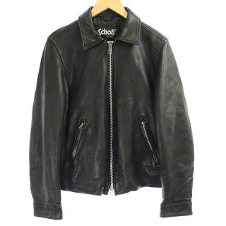 ショット(schott)のショット 近年モデル ライダース レザージャケット シングル 羊革 L 黒(ブルゾン)