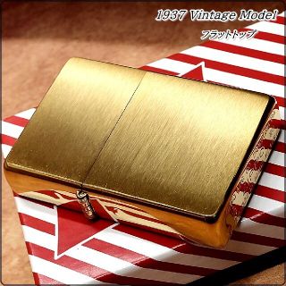 ジッポー(ZIPPO)の新品◇ZIPPO◇1937復刻 両面 ダイアゴナル◇GDブラスサテン◇ジッポ(タバコグッズ)