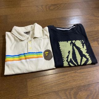 アベイシングエイプ(A BATHING APE)の【値下げ】 アベイシングエイプ ボルコム　トップス Tシャツ シャツ　2点(Tシャツ/カットソー)