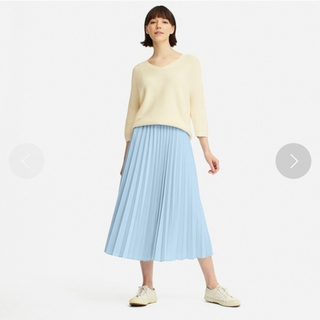 ユニクロ(UNIQLO)のユニクロ プリーツスカート(ロングスカート)