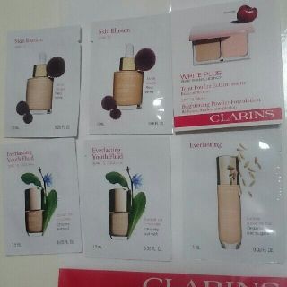 クラランス(CLARINS)の試供品【クラランス】ファンデーション 6点(ファンデーション)