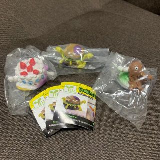 クッキングゾンビーズ　ハンバーガー　カレーライス　ショートケーキ　3個セット(キャラクターグッズ)