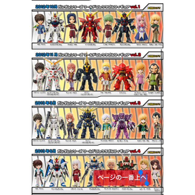 ガンダム　ワーコレ　vol1，2，3，4  全32種　フルコンプリート品