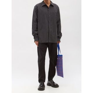 バレンシアガ(Balenciaga)の定価52800円　トムウッド Tom Wood  ストライプオーバーシャツ　新品(シャツ)