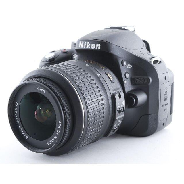 Nikon D5200❤一眼レフカメラ入門機♪自撮りもできる❤Resmile_WiFi