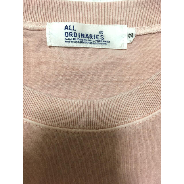 ALL ORDINARIES(オールオーディナリーズ)の【ALL ORDINARIES】Tシャツ 半袖スウェット トレーナー レディースのトップス(Tシャツ(半袖/袖なし))の商品写真