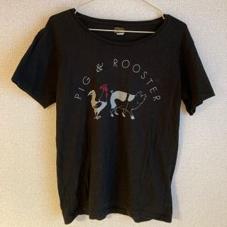 ビームス(BEAMS)のTシャツ プリントT チャコールグレー 黒 ビームス(Tシャツ(半袖/袖なし))