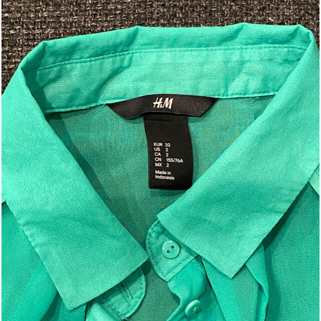 H&M♡ノースリーブシャツ ꙼̈ レディースのトップス(シャツ/ブラウス(半袖/袖なし))の商品写真