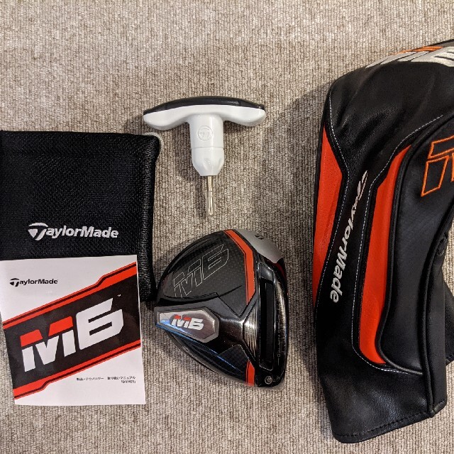 TaylorMade(テーラーメイド)のテーラーメイド Ｍ6ドライバーヘッドのみ10.5度ヘッドカバー・レンチ付き スポーツ/アウトドアのゴルフ(クラブ)の商品写真