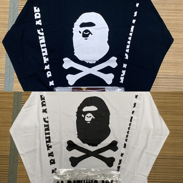 A BATHING APE(アベイシングエイプ)のAPE BAPE KAWS PIRATE STORE XL 白　黒 メンズのトップス(Tシャツ/カットソー(七分/長袖))の商品写真