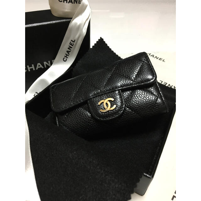 CHANEL⭐︎シャネル⭐︎キーケース⭐︎デカココ⭐︎キャビアスキン⭐︎6連ゴールド⭐︎財布