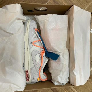 オフホワイト(OFF-WHITE)のナイキダンクLOW x オフホワイト　25.5㎝(スニーカー)