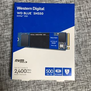 WD Blue SN550 NVMe  SSD 500GB(PC周辺機器)