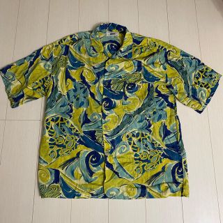 ゲス(GUESS)のGUESS 90s アロハシャツ ゲス 総柄シャツアート オープンカラーシャツ(シャツ)