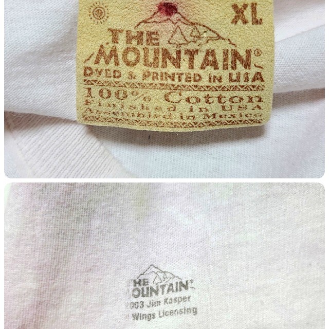 THE MOUNTAIN アニマル柄タイダイTシャツ[XL]ライオン 猫 メンズのトップス(Tシャツ/カットソー(半袖/袖なし))の商品写真