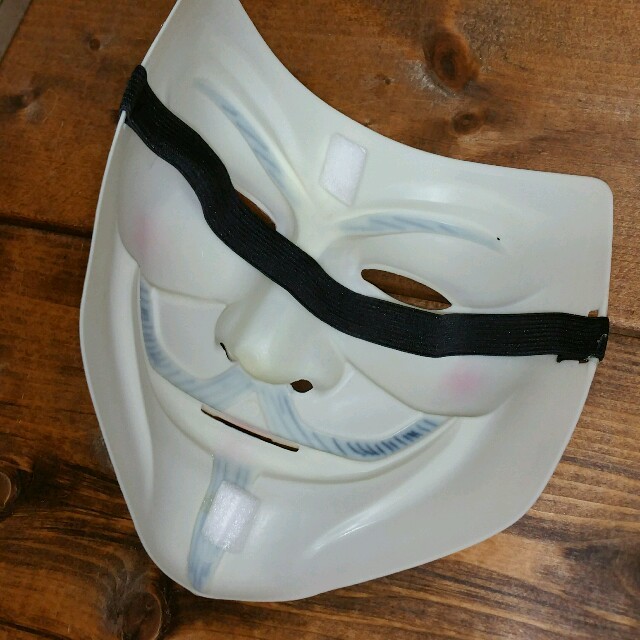 【ジャグ☆様専用出品】アノニマスク　仮面　ハロウィン　アメリカン雑貨　仮装　お面 エンタメ/ホビーのコスプレ(小道具)の商品写真