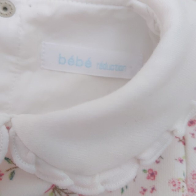 BeBe(ベベ)の美品　べべ　bebe 半袖花柄ワンピース　Sサイズ キッズ/ベビー/マタニティのベビー服(~85cm)(ワンピース)の商品写真