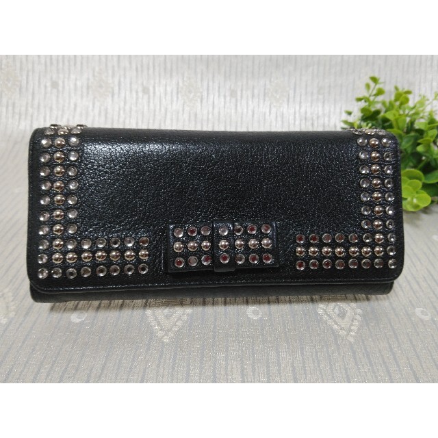 美品 MIU MIU ミュウミュウ 長財布 マドラス クリスタル Gカード有