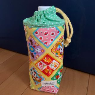 ハンドメイド♡パンダちゃんペットボトルケース♡黄色(外出用品)