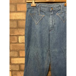 ラングラー(Wrangler)の【レア】70s ビンテージ ラングラー フレアデニムパンツ ヒッピー ブルーベル(デニム/ジーンズ)