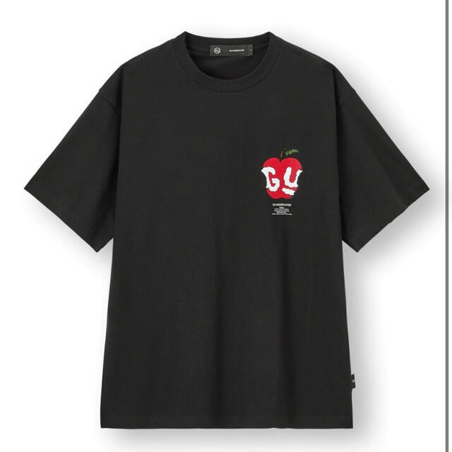 GU(ジーユー)のGU×UNDERCOVER ビッググラフィックT(5分袖) 黒 メンズのトップス(Tシャツ/カットソー(半袖/袖なし))の商品写真