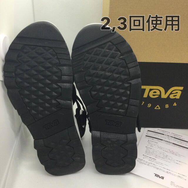 BEAUTY&YOUTH UNITED ARROWS(ビューティアンドユースユナイテッドアローズ)の匿名配送 Teva ZAMORA US7 厚底サンダル 24 黒 ザモラ レディースの靴/シューズ(サンダル)の商品写真