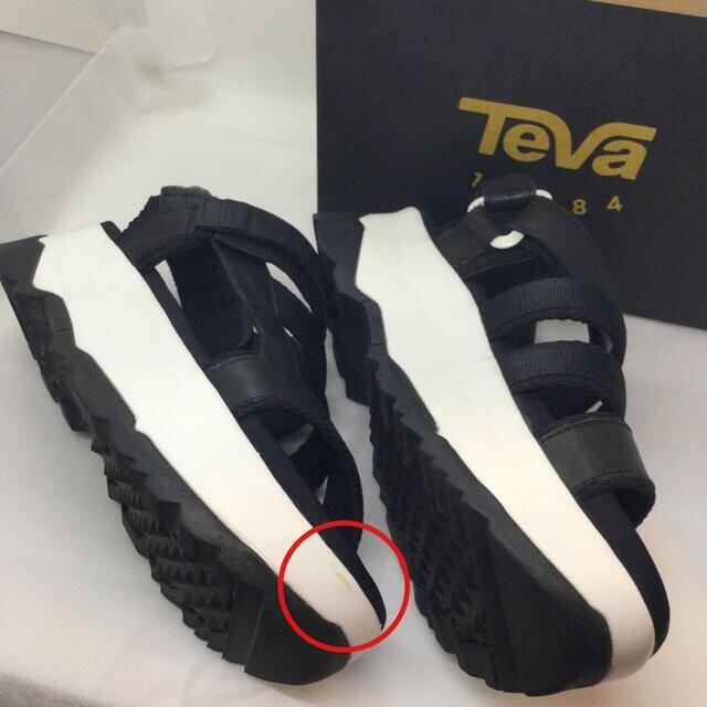 BEAUTY&YOUTH UNITED ARROWS(ビューティアンドユースユナイテッドアローズ)の匿名配送 Teva ZAMORA US7 厚底サンダル 24 黒 ザモラ レディースの靴/シューズ(サンダル)の商品写真