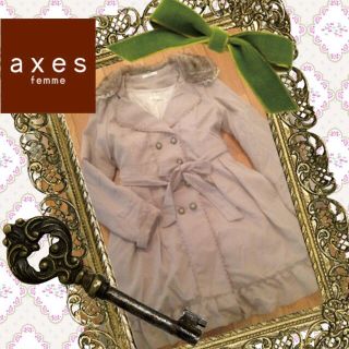 アクシーズファム(axes femme)の＊【axes】＊バックデザインコート(トレンチコート)