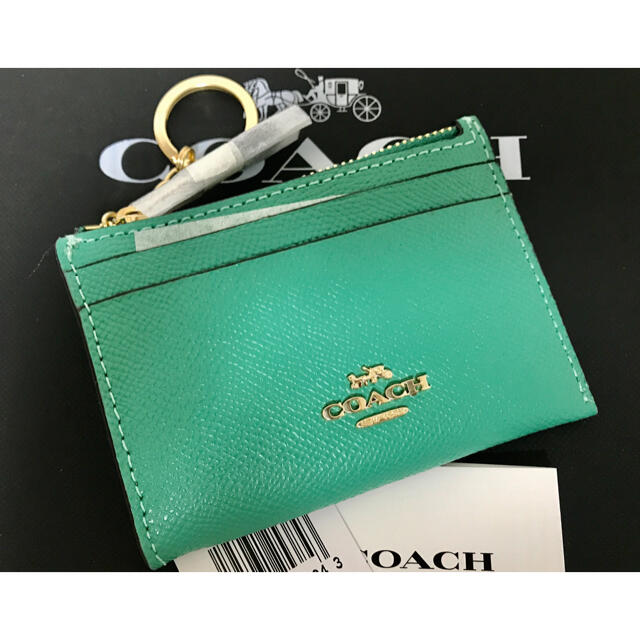 激レア☆COACH パスケースIDケース　グリーン