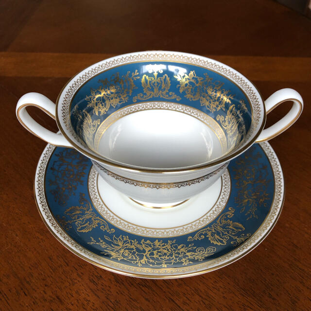 WEDGWOOD - 【レア美品】ウェッジウッド☆コロンビアブルー&ゴールド