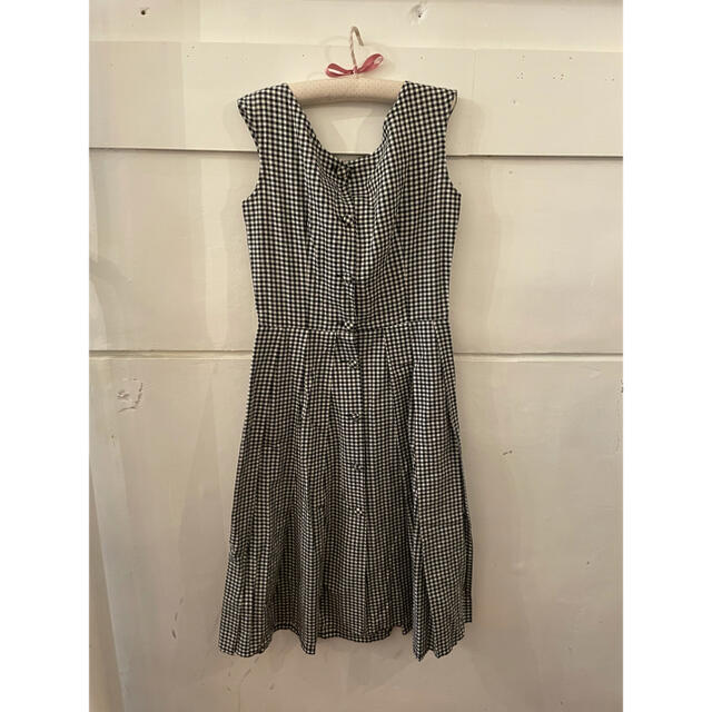 agnes b.(アニエスベー)のagnes b. gingham check onepiece. レディースのワンピース(ひざ丈ワンピース)の商品写真