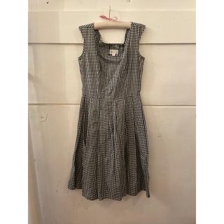 アニエスベー(agnes b.)のagnes b. gingham check onepiece.(ひざ丈ワンピース)