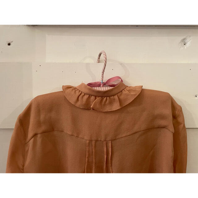 Chloe(クロエ)のChloé silk frill blouse. レディースのトップス(シャツ/ブラウス(長袖/七分))の商品写真