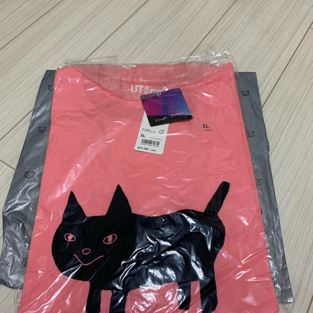 UNIQLO(ユニクロ)の米津玄師 ユニクロUT 猫 ピンク サイズXL メンズのトップス(Tシャツ/カットソー(半袖/袖なし))の商品写真