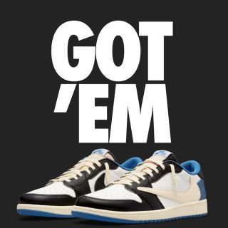 ナイキ(NIKE)のエアジョーダン1 LOW Travis Scott Fragment(スニーカー)