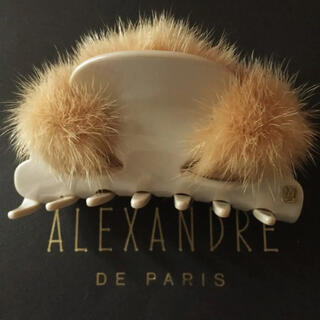 アレクサンドルドゥパリ(Alexandre de Paris)のアレクサンドル ドゥ パリ  ミンクファー ヘアクリップ 正規品(バレッタ/ヘアクリップ)
