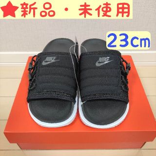 ナイキ(NIKE)のナイキ アスナ ウィメンズスライド ブラック 黒 23cm(サンダル)