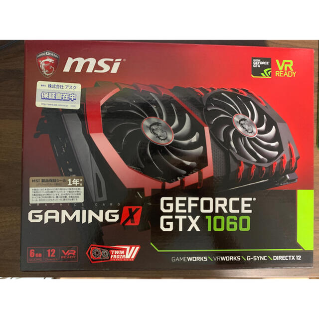 GTX 1060 MSI GEFORCE GAMING X 6G