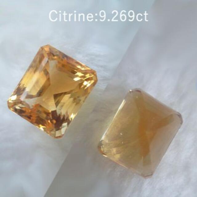 9.269ct★シトリントパーズ★12×10×9mm★ソ付