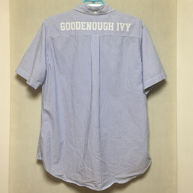 GOODENOUGH(グッドイナフ)の半額以下　グッドイナフ アイビー 背ロゴ ストライプシャツ メンズのトップス(シャツ)の商品写真