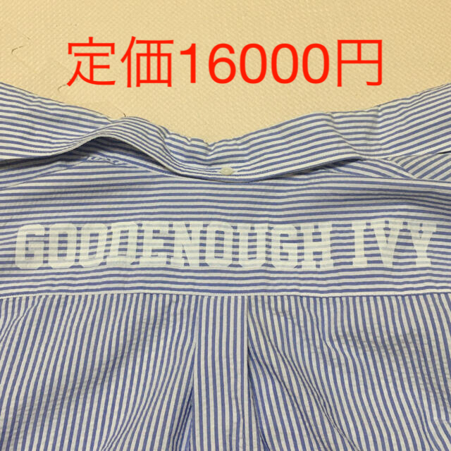 GOODENOUGH(グッドイナフ)の半額以下　グッドイナフ アイビー 背ロゴ ストライプシャツ メンズのトップス(シャツ)の商品写真