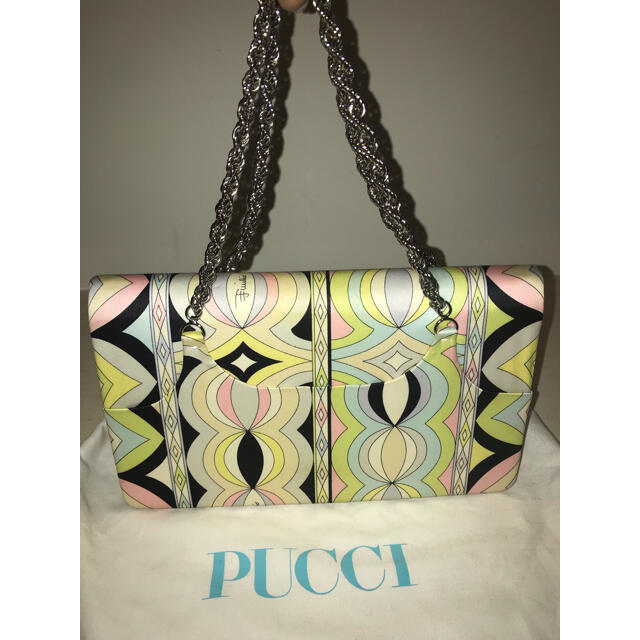 EMILIO PUCCI(エミリオプッチ)のプッチ❤︎シルクのショルダー＆クラッチバック レディースのバッグ(ショルダーバッグ)の商品写真