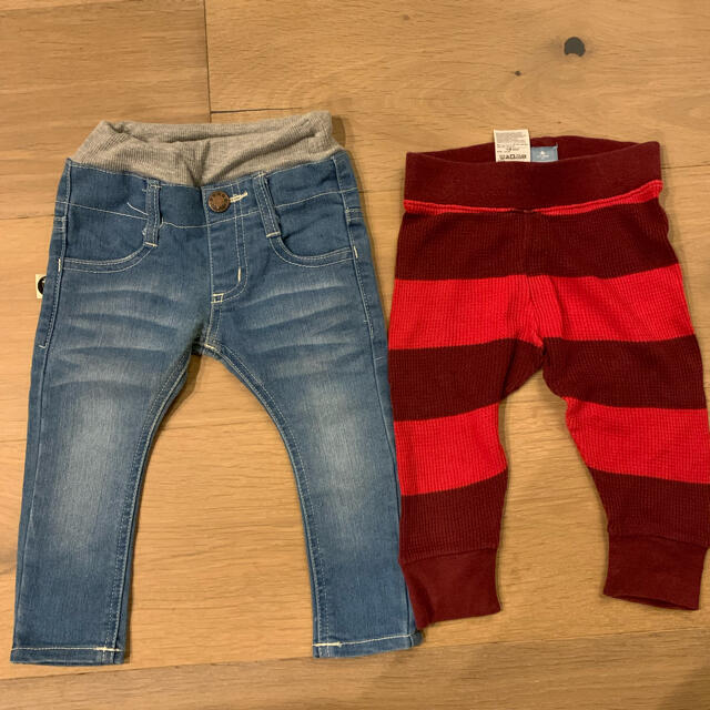 babyGAP(ベビーギャップ)のちびVERY掲載　No.1デニムパンツ 80&babyGAP パンツ★まとめ売り キッズ/ベビー/マタニティのベビー服(~85cm)(パンツ)の商品写真