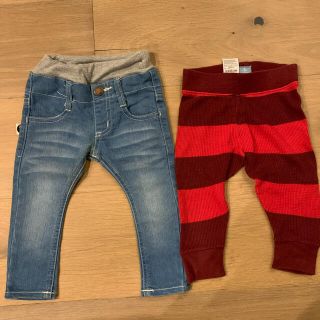 ベビーギャップ(babyGAP)のちびVERY掲載　No.1デニムパンツ 80&babyGAP パンツ★まとめ売り(パンツ)