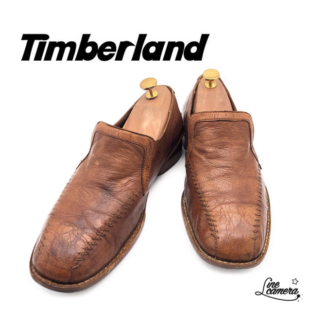Timberland(ティンバーランド)のティンバーランド 革靴 スリッポン ブラウン 7W メンズの靴/シューズ(ドレス/ビジネス)の商品写真