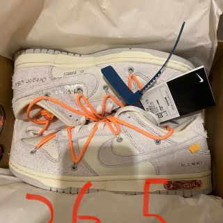 オフホワイト(OFF-WHITE)のoff-white nike コラボ　dukn 19  26.5cm(スニーカー)