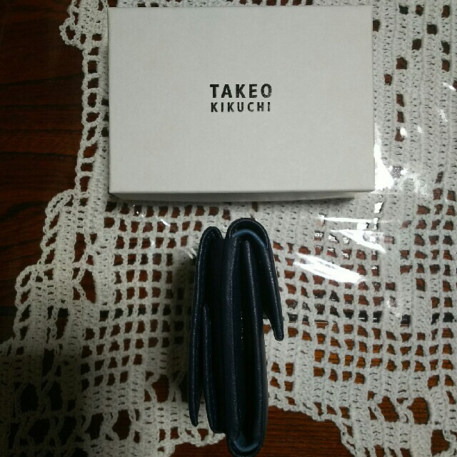 られており╊ TAKEO メンズ コンパクト三つ折り財布 紺の通販 by ouga's shop｜タケオキクチならラクマ KIKUCHI - 新品 タケオキクチ います