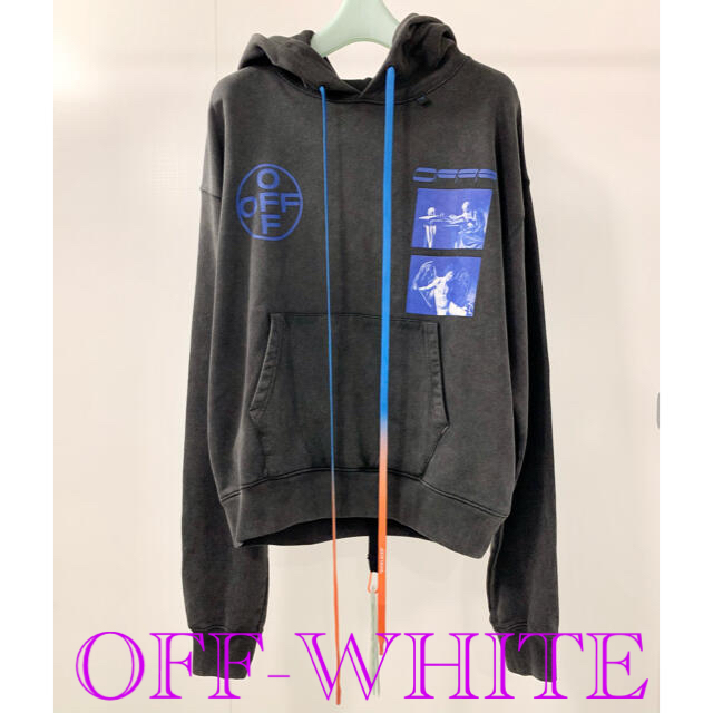 【新品！】OFF-WHITE  HARDCORE CARAVAGGIOフーディーオフホワイト